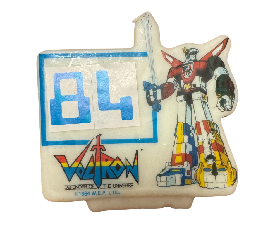 Voltron Retro Birthday Candle