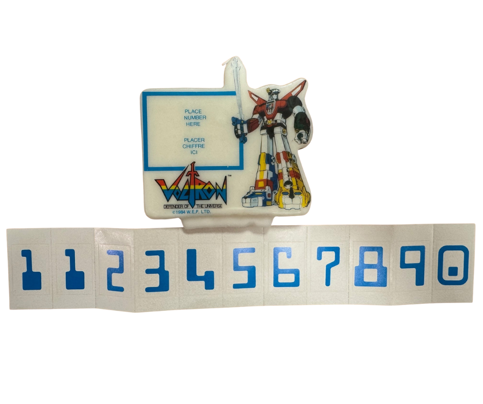 Voltron Retro Birthday Candle