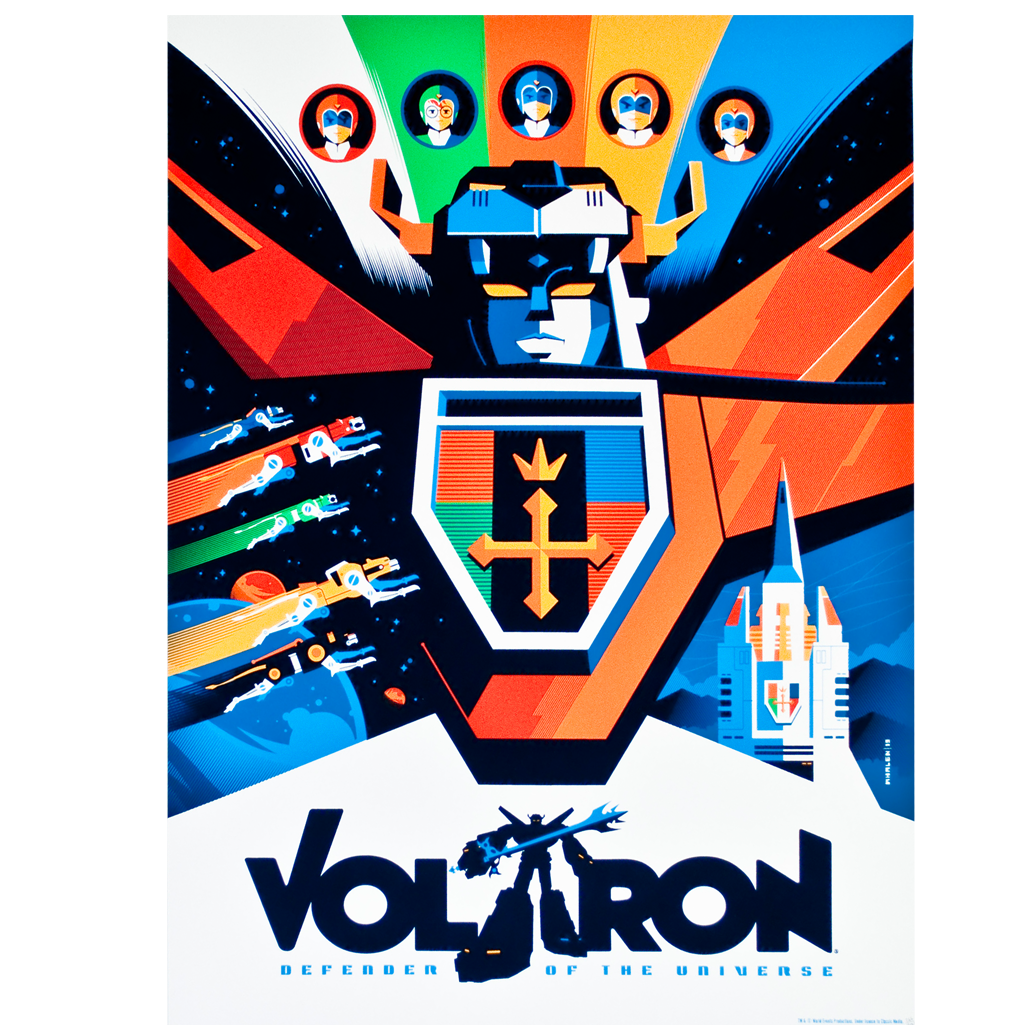 A Voltron Print by Tom Whalen
