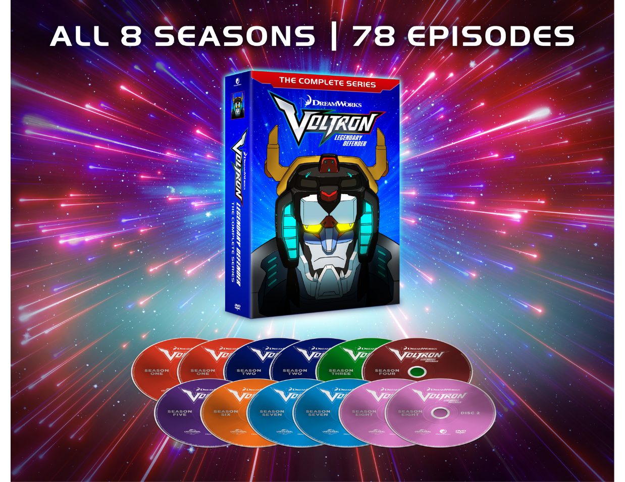 Voltron Legendary Defender Complete DVD SET Seasons 1-8
