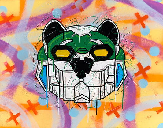 Voltron Graffiti Collection GREEN Lion by David Ruggeri