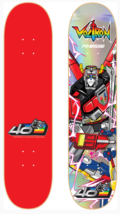 Voltron 40th Anniversary Skateboard Holographic edition BRAND NEW