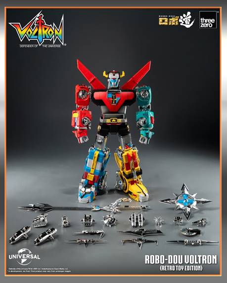 Voltron: Defender of the Universe ROBO-DOU Voltron RETRO PRE-ORDER