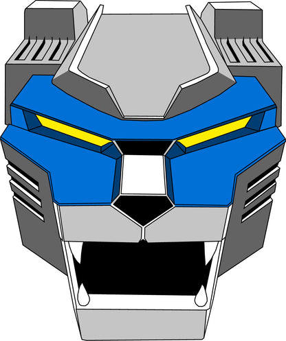 Voltron Blue Lion Face Mask