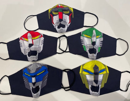 Voltron Green Lion Face Mask